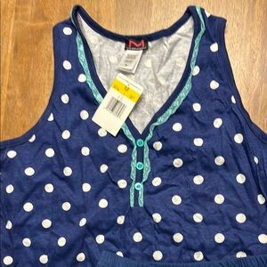 Maidenform Blue Polka Dot Pajama Set